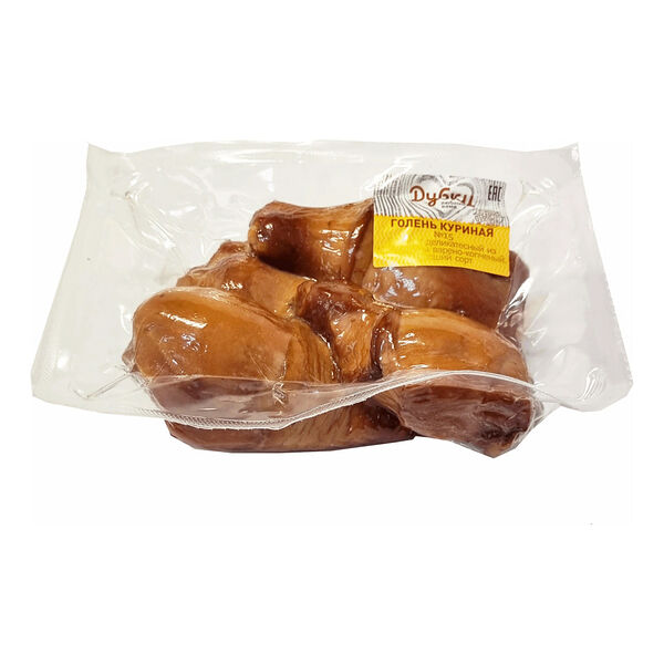 Голень Дубки куриная варено-копченая Первого сорта, вес