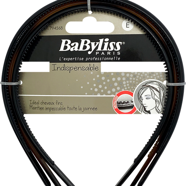Обручи для волос BABYLISS PARIS нескользящие, 3шт
