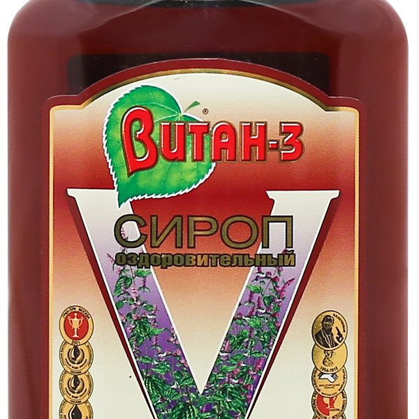 Сироп ВИТАН 3 Оздоровительный с природными антиоксидантами среднегазированный, 0.5л