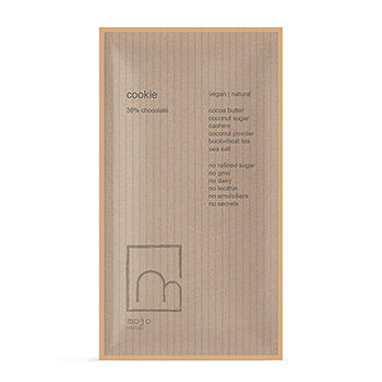 Шоколад веганский Mojo Cacao Cookie с гречишным чаем ООО Моджо