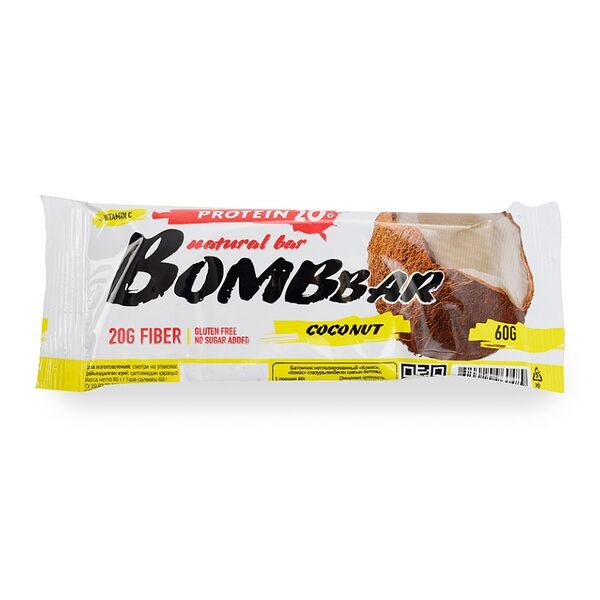 Батончик протеиновый BombBar Protein 20G Coconut
