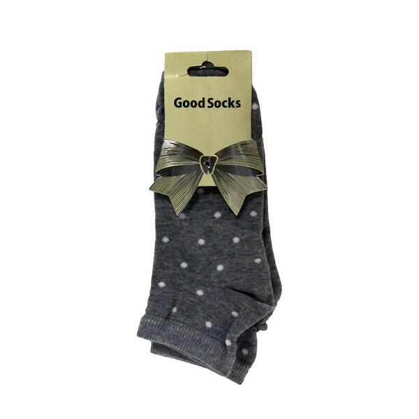 Женские носки Good Socks трикотажные, короткие, L11, р.25, серые