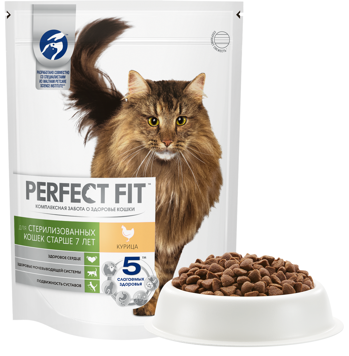 

Cухой корм Perfect Fit для стерилизованных кошек старше 7 лет Курица 650 г