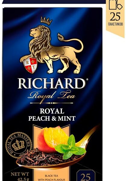 Чай черный Richard Royal Peach & Mint 25*1.7г