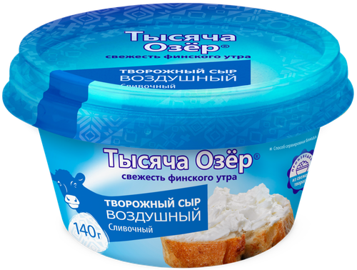 

Сыр творожный Тысяча озёр Сливочный 60% 140 г