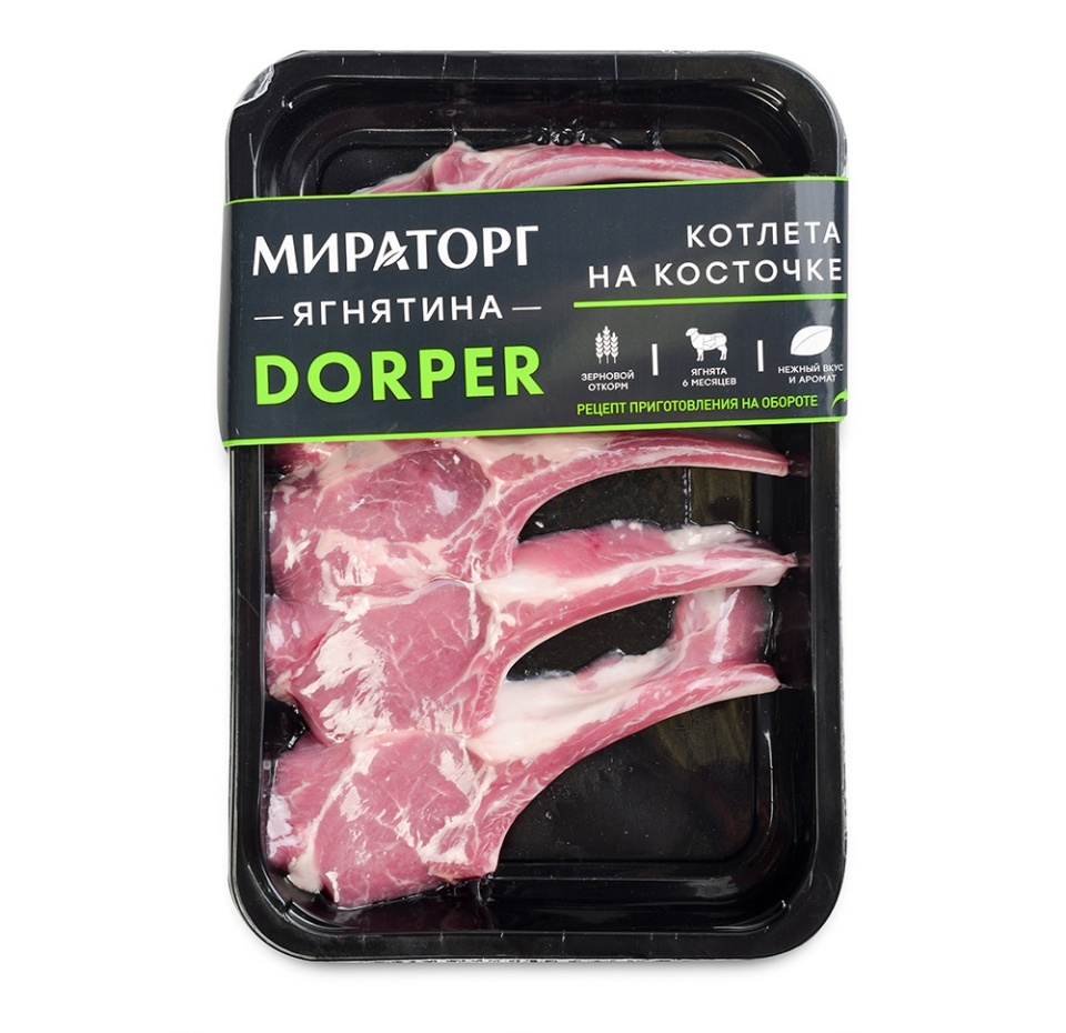 

Котлета Мираторг Dorper из ягненка на косточке, 280 г