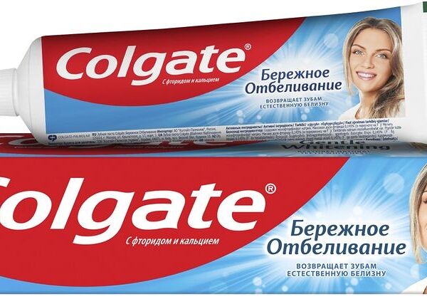 Зубная паста Colgate бережное отбеливание, 100мл