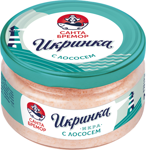 

Икра деликатесная Санта Бремор Икринка с креветкой 160 г