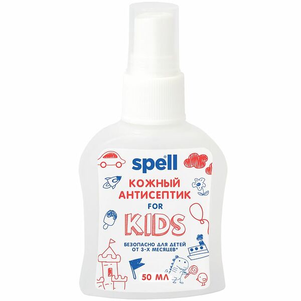 Антисептик для рук Spell с витамином E, 50мл