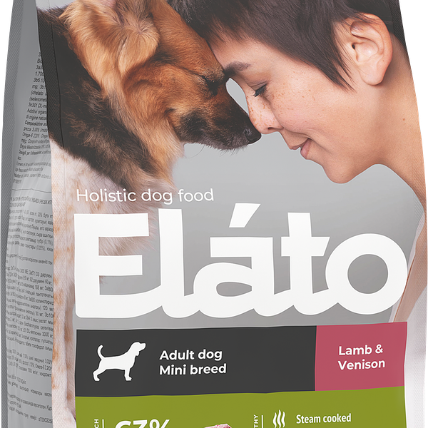 Корм сухой для собак ELATO Holistic Ягненок и оленина, для мелких пород, 2кг