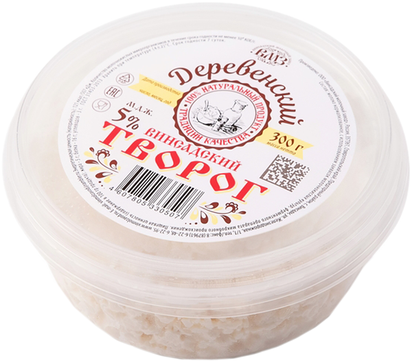 Творог Винсадский МЗ Деревенский 5%