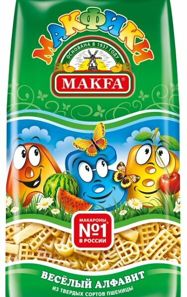 Макароны Makfa Макфики Буквы