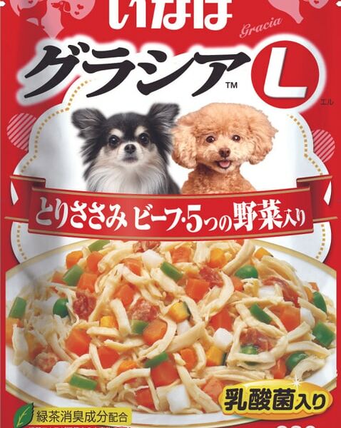 Влажный корм для собак Inaba Gracia L Куриное филе с говядиной и овощами в желе