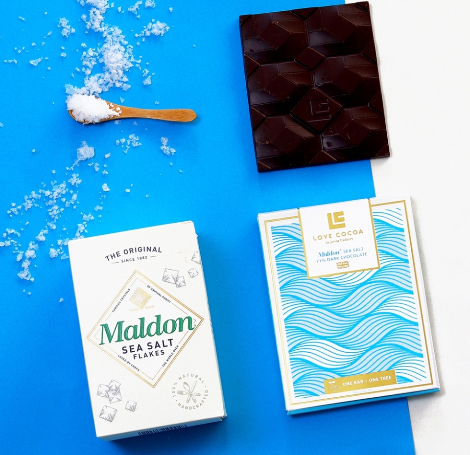 

Темный шоколад Love Cocoa Maldon sea salt 70% 75 г