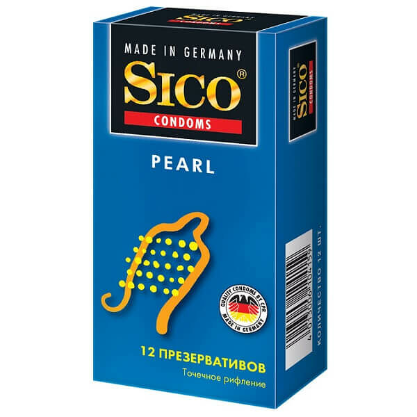 Презервативы Sico Pearl 12 шт точечное рифление