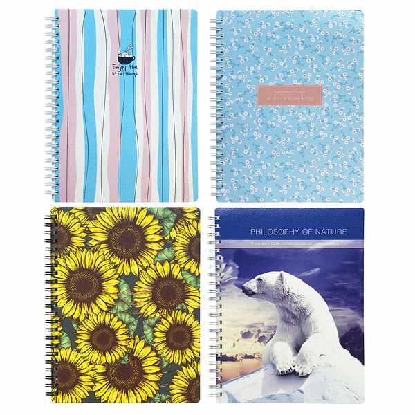 Тетрадь общая 156х207 мм, 120 л., клетка,спираль ТМ Be Smart (Би Смарт)