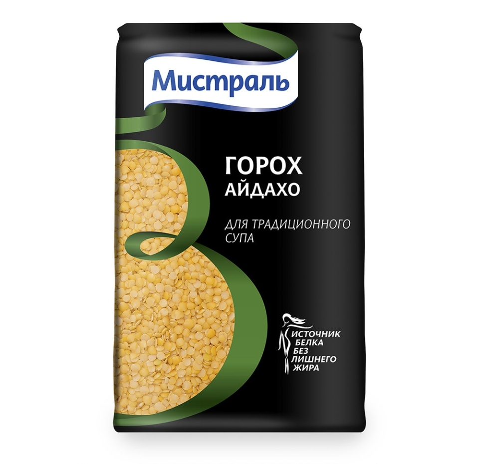 

Горох желтый Мистраль шлифованный колотый 500 г