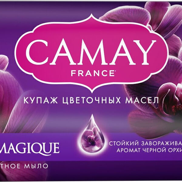 Мыло Camay Magique Spell с ароматом черной орхидеи и масла пачули