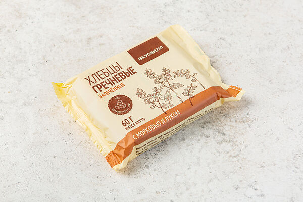 Хлебцы гречневые запеченные с морковью и луком