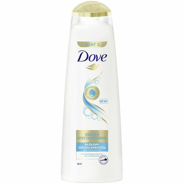 Бальзам-ополаскиватель Dove объём и восстановление, 350мл