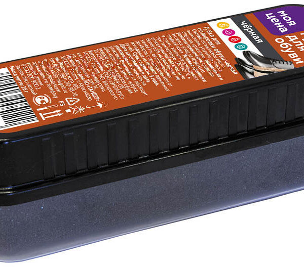 Губка для обуви Моя Цена черная 26 г