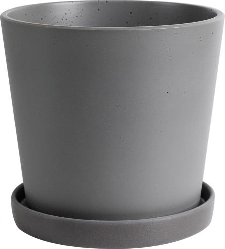 

Горшок Композит Грэй керамический серый конус 21 см