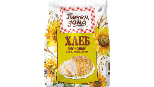 Смесь для выпечки Печем дома Хлеб злаковый 500г