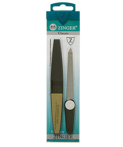 Комплект маникюрный ZINGER Пилка + полировка 4-х сторонняя