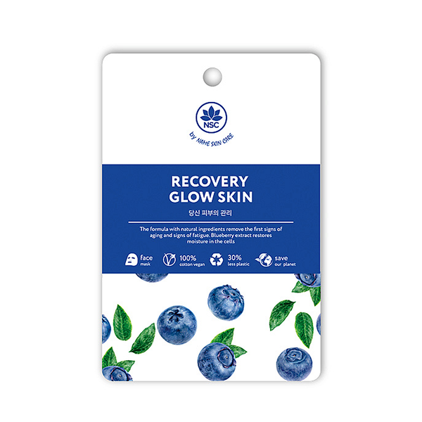 Тканевая маска для лица восстановление и сияние кожи Name Skin Care Recovery Glow Skin 25 мл