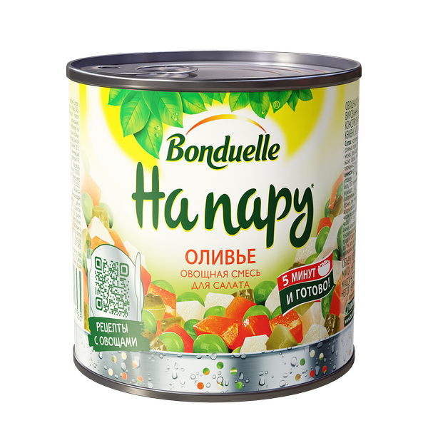 Консервы овощные Bonduelle смесь для салата Оливье 310 г