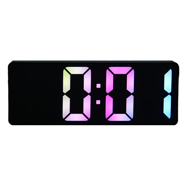 Ladecor chrono будильник электронный 16x6x2 см авс пластик 3xaаa оправа цвет черный