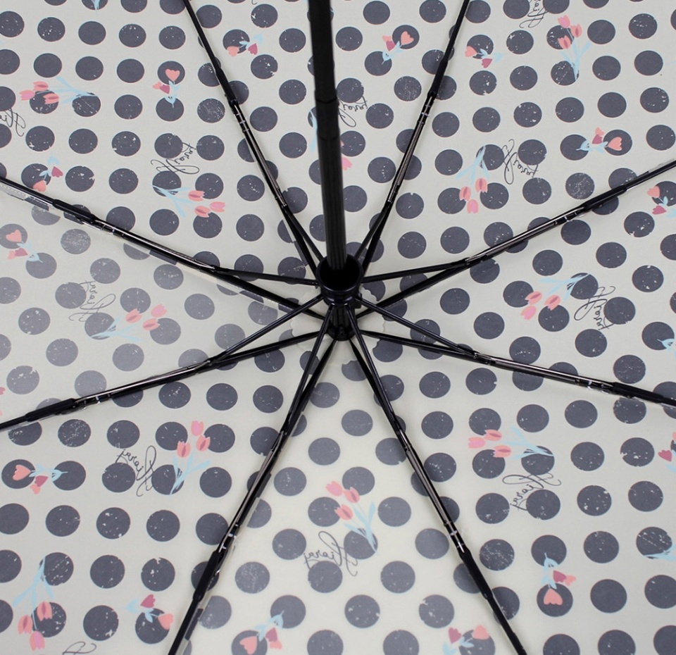 

Зонт женский Flioraj LOVE DROPS автомат 3 сложения арт.16061 FJ Premium Китай