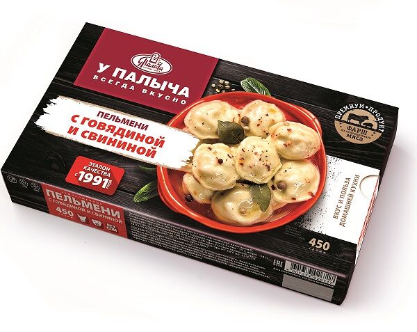 Пельмени с говядиной и свининой 450г