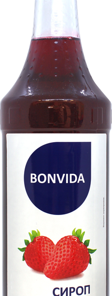 Сироп BONVIDA со вкусом Клубника, 1л