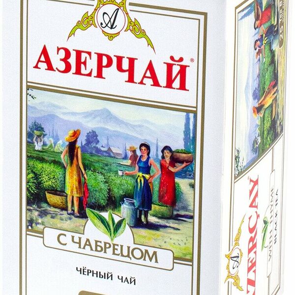Чай черный Азерчай с чабрецом 25 пакетиков, 50г