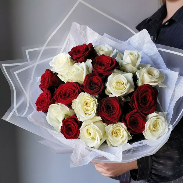 Букет из 21 розы 