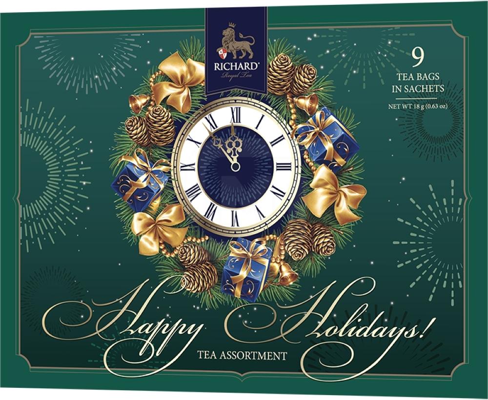 

Подарочный набор чая Richard Happy Holidays! ассорти 4 вида
