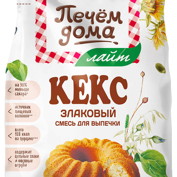 Кекс Печем дома злаковый