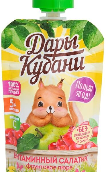 Пюре Дары Кубани Витаминный салатик 90г