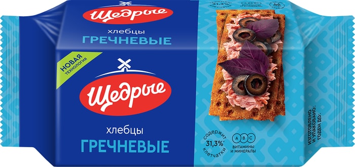 

Хлебцы Щедрые гречневые 100 г
