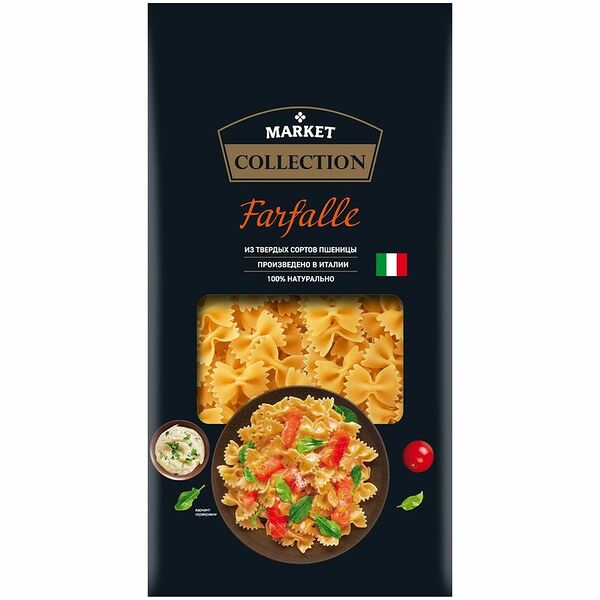 Фарфалле из твёрдых сортов пшеницы Market Collection, 450г
