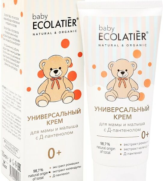 Крем Ecolatier Baby Универсальный для мамы и малыша с Д-пантенолом 0+ 100мл