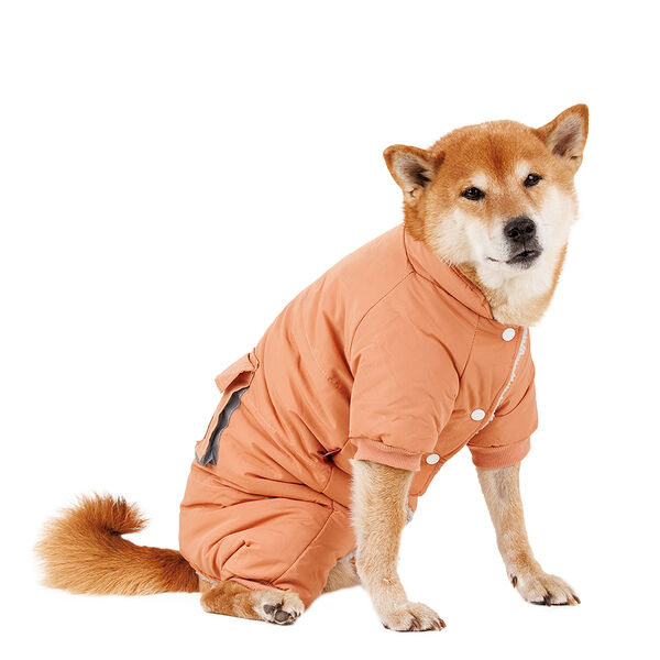 Комбинезон с карманом для собак 3XL оранжевый (девочка)