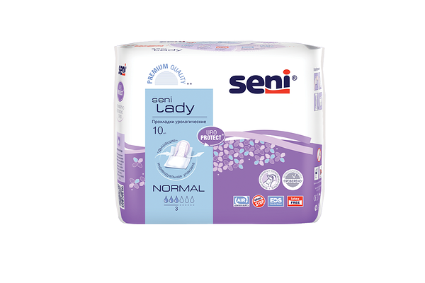 Прокладки урологические Seni lady 10 шт размер normal