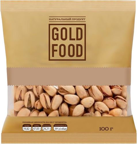 Фисташки Gold Food жаренные с солью 100 г