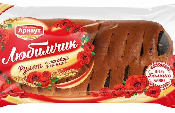 Рулет Арнаут Любимчик с маковой начинкой 200 г