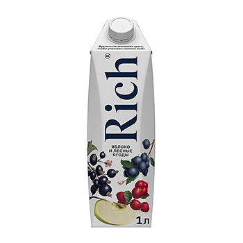 Нектар Rich Яблоко и Лесные ягоды 1л