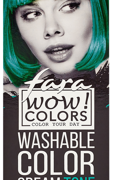 Крем оттеночный для волос Fara Wow! Colors Бирюзовый смываемый