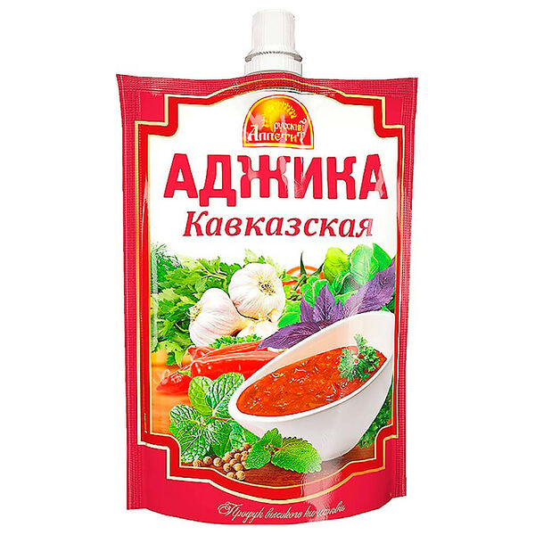Аджика Русский Аппетит 120 гр кавказская дой-пак