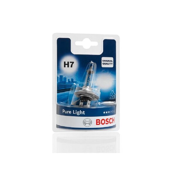 Лампа галогеновая H7 BOSCH, 1шт. Блистер
